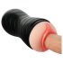 Vibeconnect - Naturtrogen Oral och Vaginal Masturbator (beige-svart)