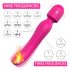 Sex HD Iris - 2 motorvärmare massagerande vibrator (rosa)