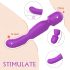 Sex HD Iris - 2-motors värmande massager-vibrator (lila)