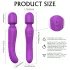 Sex HD Iris - vibrator med värme och dubbla motorer - lila