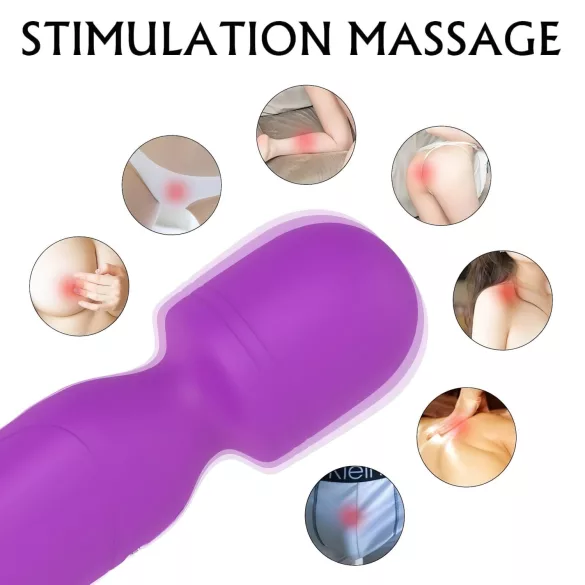 Sex HD Iris - vibrator med värme och dubbla motorer - lila
