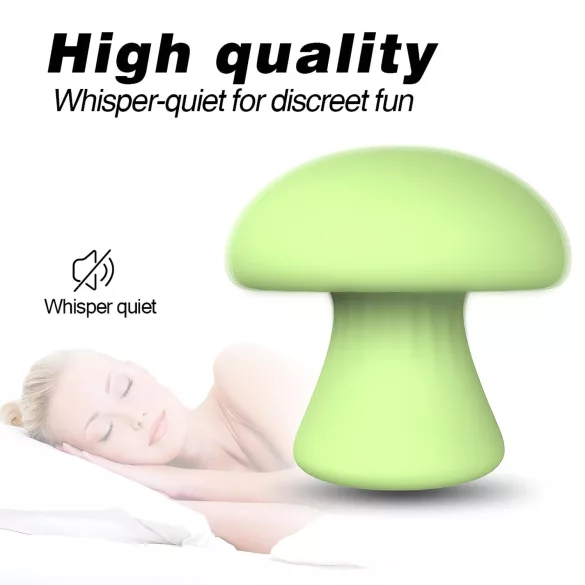 Magic Mushroom - uppladdningsbar ansiktsvibrator (grön)