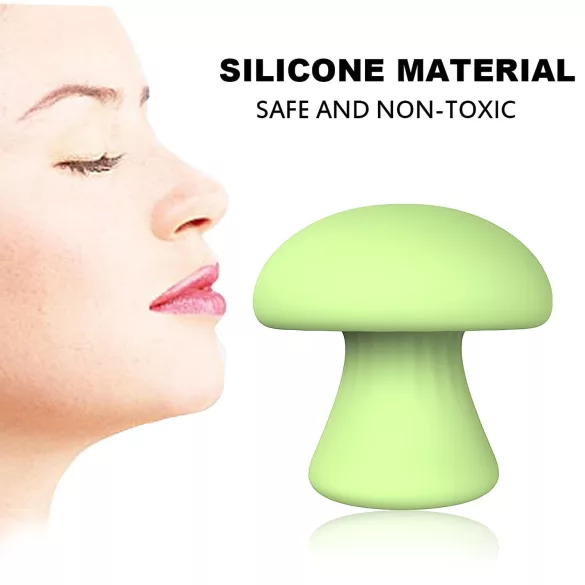 Magic Mushroom - uppladdningsbar ansiktsvibrator (grön)