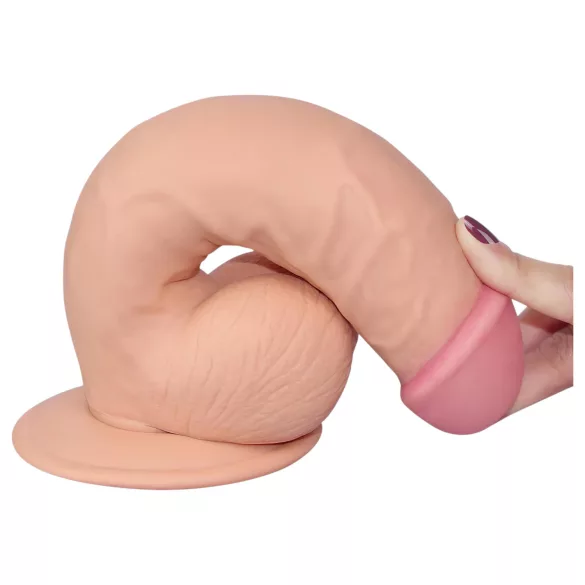 Lovetoy Ultra Soft - realistisk dildo - flexibel - 21,5 cm - hudfärgad