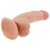 Lovetoy Ultra Soft – flexibel, naturtrogen dildo, 21,5 cm (naturfärg)