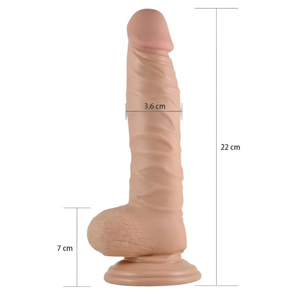 Lovetoy Real Extreme - dildo med sugkopp - 21cm