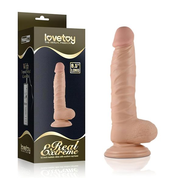 Lovetoy Real Extreme - dildo med sugkopp - 21cm