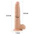 Lovetoy Real Extreme - dildo med sugpropp - 24 cm