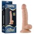 Lovetoy Real Extreme - Sugkopps-G-punkt dildo med bollar - 19cm (natur)