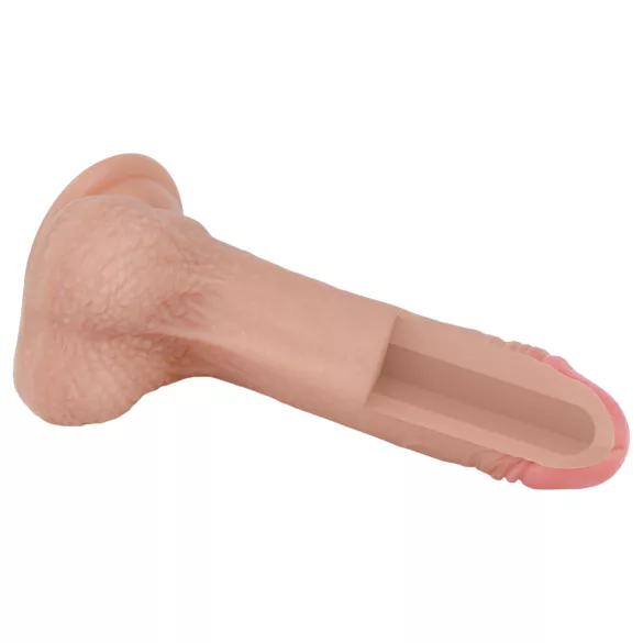 Lovetoy Nature Cock - realistisk dildo - dubbelskiktad - 18cm - hudfärg