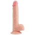 Lovetoy - dildo med sugkopp - realistisk - 21 cm - hudfärgad