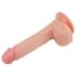 Lovetoy - dildo med sugkopp - realistisk - 21 cm - hudfärgad