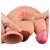 Lovetoy - realistisk dildo med två lager - 25cm - hudfärgad