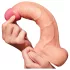 Lovetoy - realistisk dildo med två lager - 25cm - hudfärgad