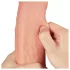 Lovetoy - dildo realistisk tvålagers - naturfärg - 28cm