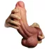 Lovetoy - realistisk dildo - dubbellager - 26cm - natur