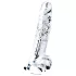 Lovetoy Flawless Clear - dildo med sugkopp - 19 cm (transparent)