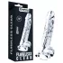 Lovetoy Flawless Clear - dildo med sugkopp - 19 cm (transparent)