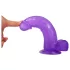 Lovetoy - dildo med sugpropp - 20 cm - lila - jelly