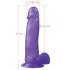 Lovetoy - dildo med sugpropp - 20 cm - lila - jelly