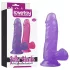 Lovetoy - dildo med sugkopp - 15 cm - lila