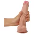 Lovetoy Sliding-Skin - dildo med dubbel lager - 21cm - natur
