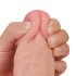 Lovetoy - realistik dildo - dubbel lager - 23cm natur
