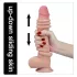 Lovetoy - realistik dildo - dubbel lager - 23cm natur