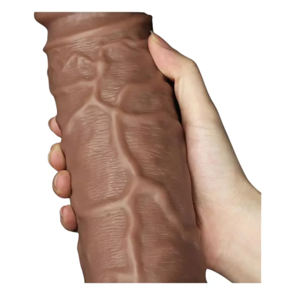 Lovetoy Chubby - realistisk dildo med sugpropp - 25cm - hudfärgad