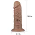 Lovetoy Chubby - realistisk dildo med sugpropp - 25cm - hudfärgad