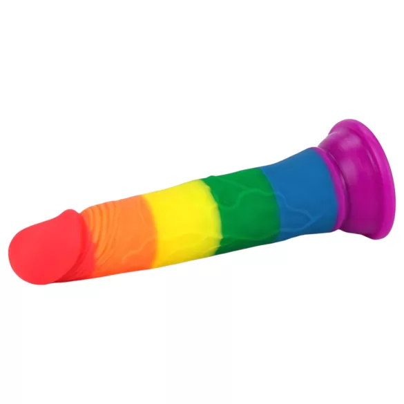 Lovetoy Prider - realistisk dildo - 19 cm - regnbåge