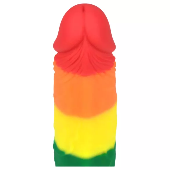 Lovetoy Prider - realistisk dildo - 19 cm - regnbåge