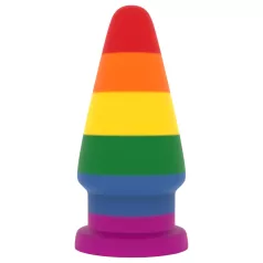 Lovetoy Prider - analplugg - 15 cm - regnbågsfärgad