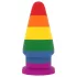 Lovetoy Prider - analplugg - 15 cm - regnbågsfärgad