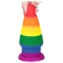 Lovetoy Prider - analplugg - 15 cm - regnbågsfärgad
