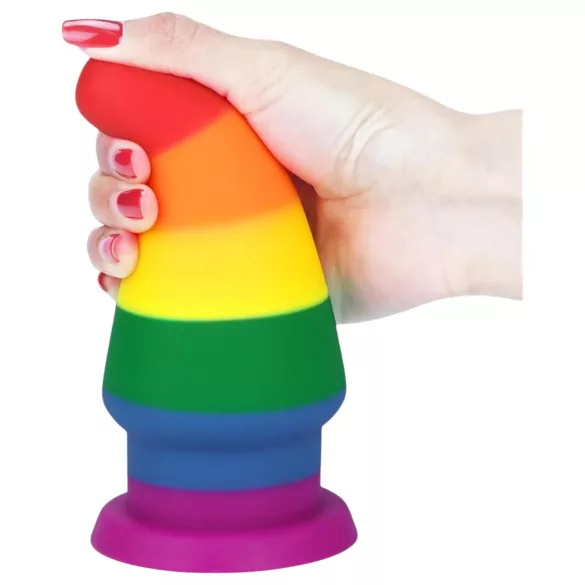 Lovetoy Prider - analplugg - 15 cm - regnbågsfärgad