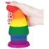 Lovetoy Prider - analplugg - 15 cm - regnbågsfärgad
