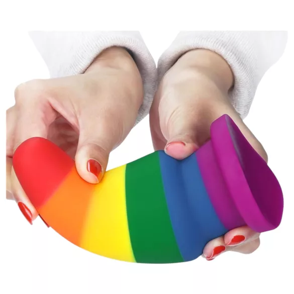 Lovetoy Prider - analplugg - 15 cm - regnbågsfärgad