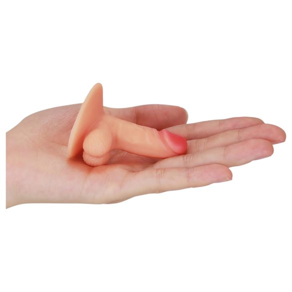 Lovetoy - minidildo med sugkopp - mobilhållare - naturfärg