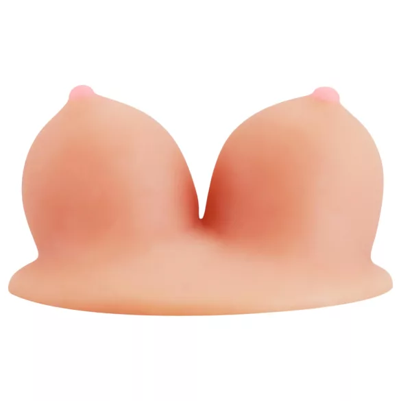 Lovetoy - mobilhållare med sugpropp - bröstformad - naturfärg