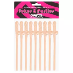 Lovetoy - realistiskt penis sugrör - naturfärg