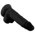 Mr. Rude - realistisk dildo med sugkopp och kulor - 19 cm svart