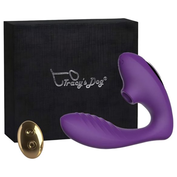 Tracy's Dog 2 - Luftvågs 2i1 vibrator (lila)