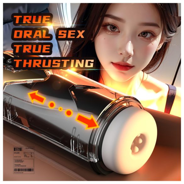 Leopard - onaniprodukt för män - tryckfunktion - svart