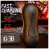 Leopard - mun- och konstgjord vagina-penisvibrator (natur)
