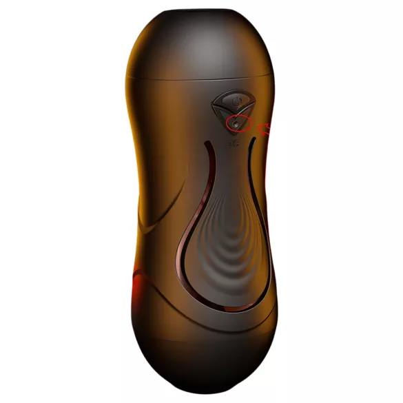 Leopard - mun- och konstgjord vagina-penisvibrator (natur)