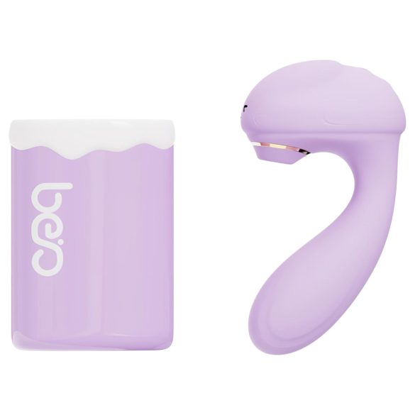 Leopard - sugvibrator med vibration - lila