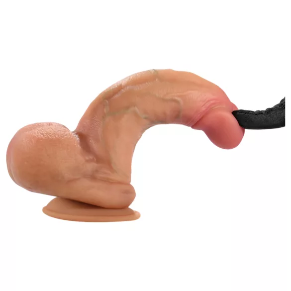 FeelSkin - ultrarealistisk dildo med pung (naturell, 12,5 cm)
