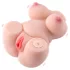 Lonely - realistisk vibrator torso masturbator - hudfärgad