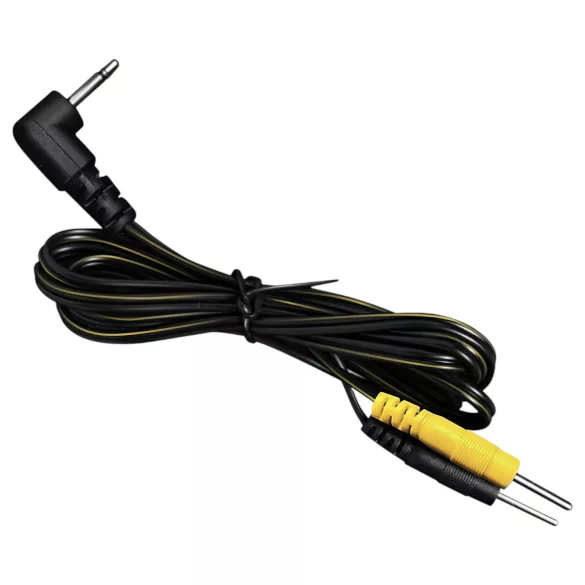 DG-LAB - elektrod­kabel från 2,5 mm jack till 2 mm stift (svart)